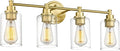 FEMILA Vanity Lights for Bathroom, Modern 4-Light Gold Bathroom Light Fixture by FEMILA