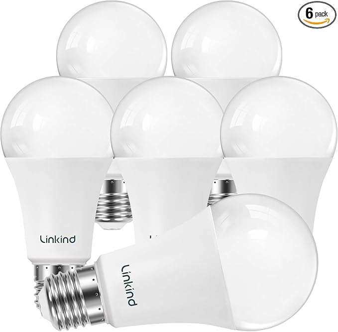 Linkind A19 LED Light Bulbs Dimmable, 100W Equivalent Light Bulbs, 5000K by Linkind