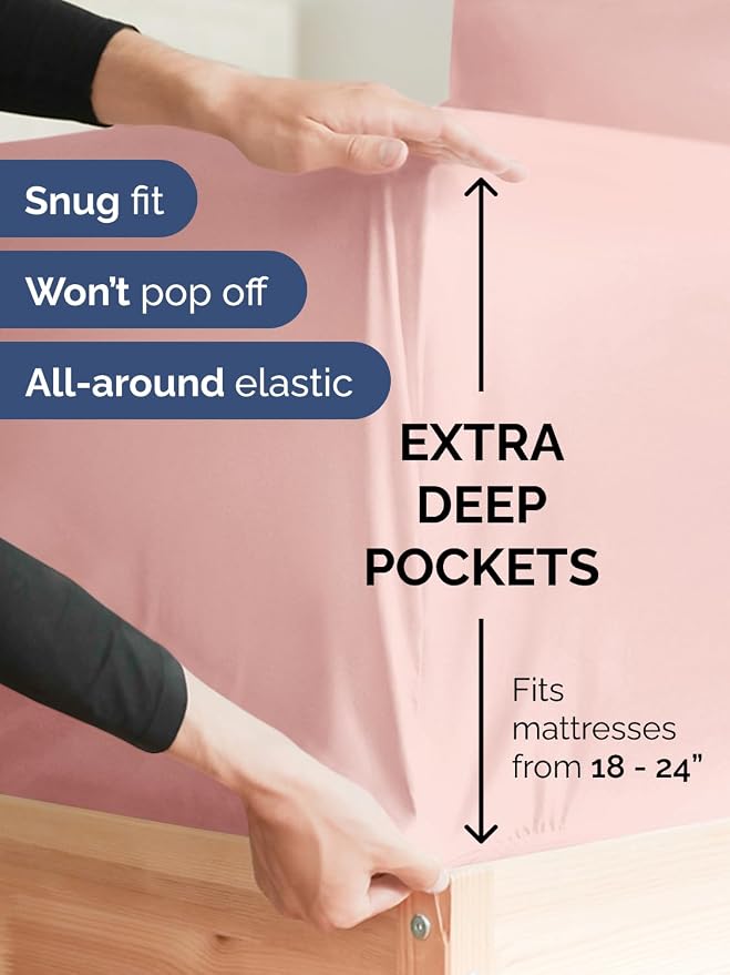 Extra Deep Full Fitted Sheet - Image 2