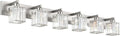 Aipsun Brushed Nickel Bathroom Light Fixtures 6 Light Vanity Lighting Fixture by Aipsun