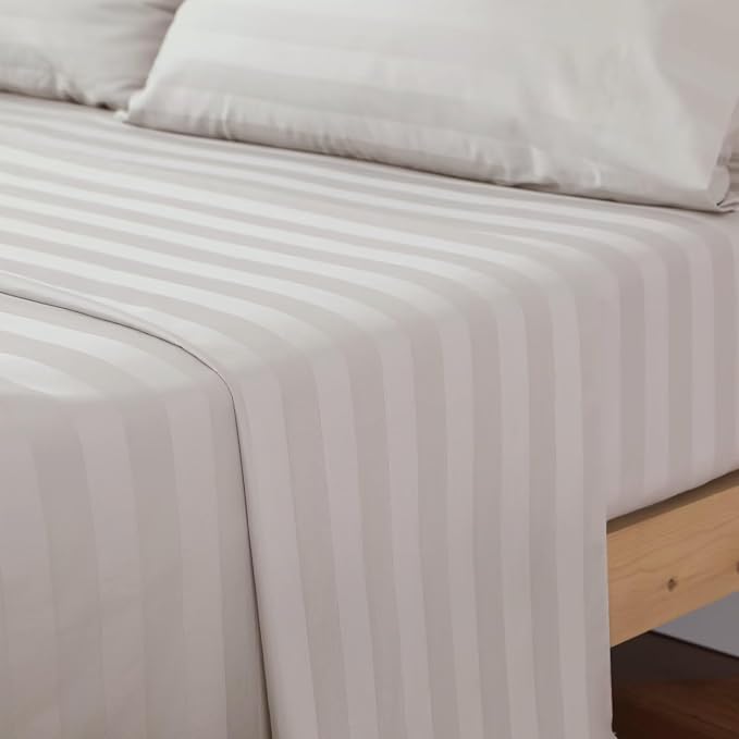2-Pack Cotton Queen Flat Sheet Only, 600 Thread Count 100% Egyptian Cotton Top - Image 7