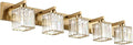 Aipsun Bathroom Vanity Lights Fixtures Crystal Vanity Light 5 Light Modern by Aipsun