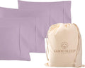 1000 TC Lavender King Pillowcases Set of 4 100% Egyptian Cotton Pillow Cases by GoodSleepBedding