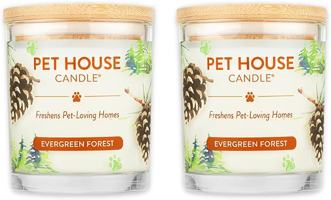 Pet House Candle Plant-Based, Clean Burning Long Lasting Scented Pet Odor Candle by OneFurAll