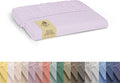 Linen Home 100% Cotton Percale Weave Fitted Sheet, Full Size, Iris Lilac by LINENHOME