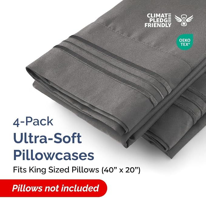 King Pillow Cases Set of 4 - Image 2
