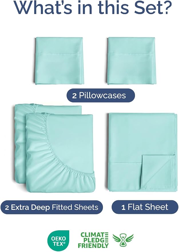 Extra Deep Split King Sheet Set - Image 2