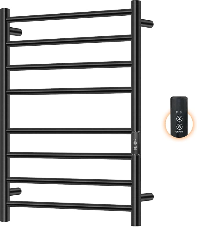Towel Warmers for Bathroom, Electric Heated Towel Rack Wall Mounted, Hot by AQUATREND