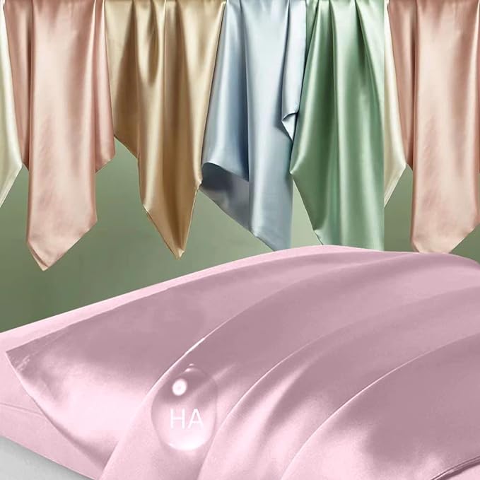 Silk Pillowcase for Hair and Skin, Mulberry Silk Pillow Cases Standard Size - Image 2