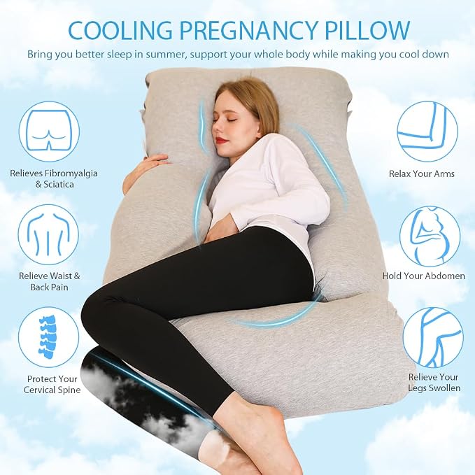 Chilling Home Pregnancy Pillow, Full Body Maternity Pillow - Image 3