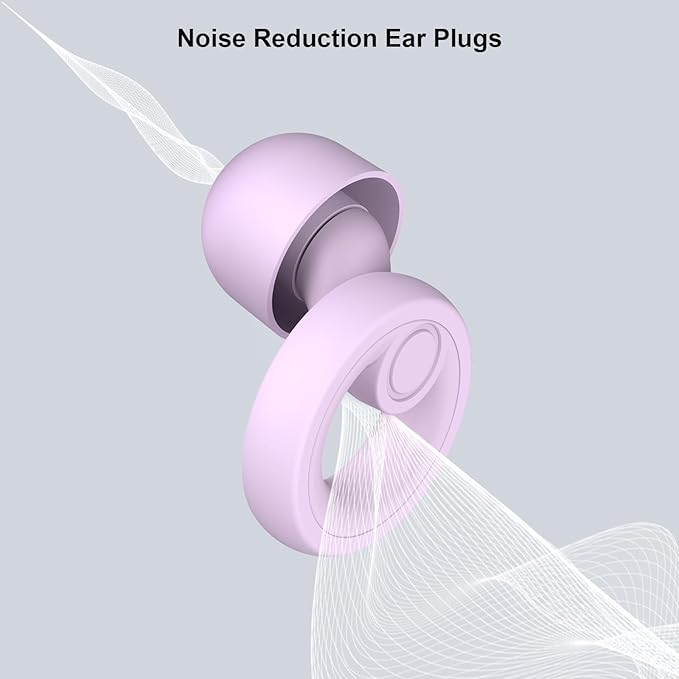 Jayine Ear Plugs for Noise Reduction, Reusable Concert Earplugs Hearing - Image 3