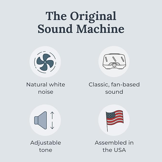 Yogasleep Dohm Uno 2 Pack White Noise Sound Machine, Real Fan Inside - Image 2