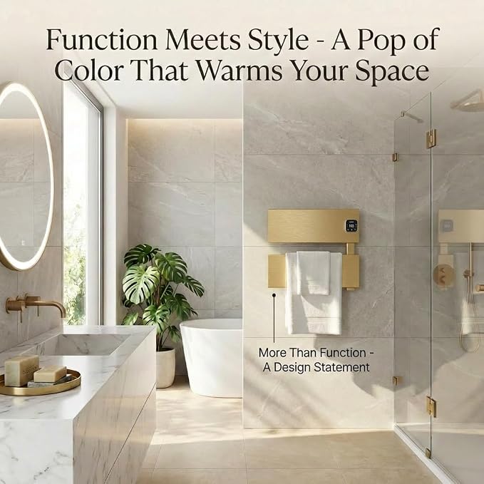 Electric Towel Warmer, Heated Towel Rack - Image 4
