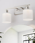 Sailstar Bathroom Light Fixtures 2-Light, Brushed Nickel Vanity Lights Fixtures by Sailstar