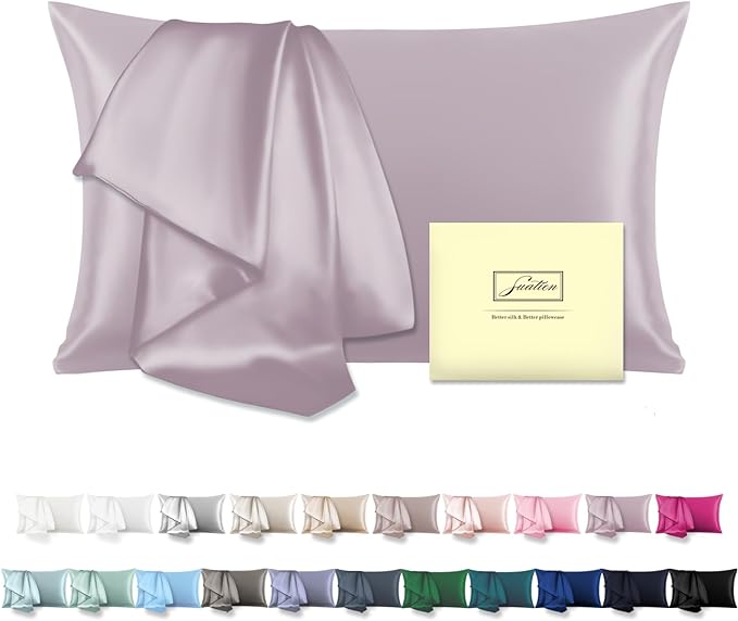 Mulberry Silk Pillowcase for Hair and Skin Pillow Case by Suatien