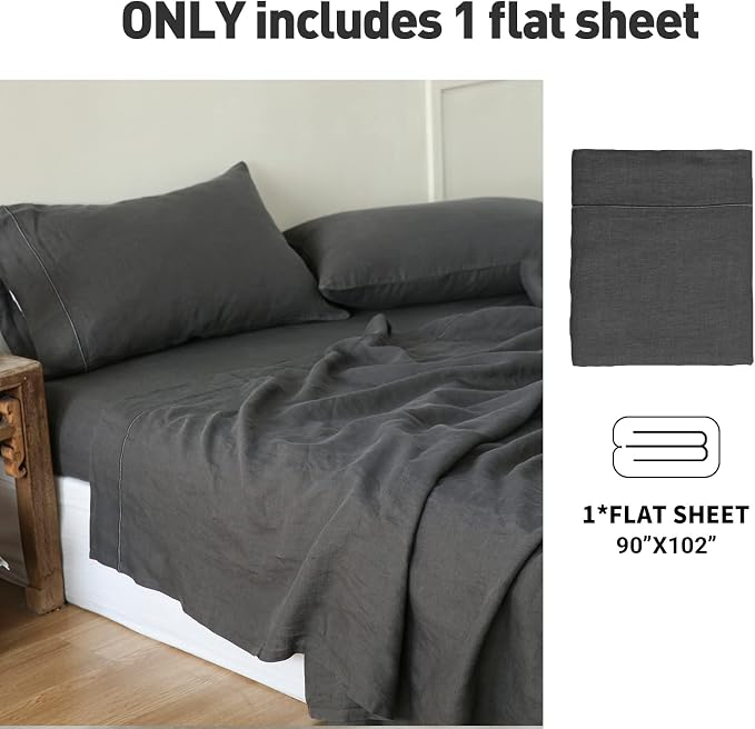 Simple&Opulence French Linen Flat Sheet - Image 4