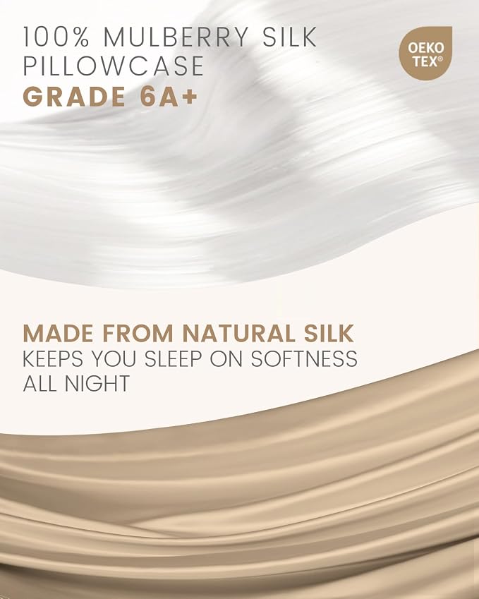 THXSILK Set of 2 100% Mulberry Silk Pillowcase - Image 2