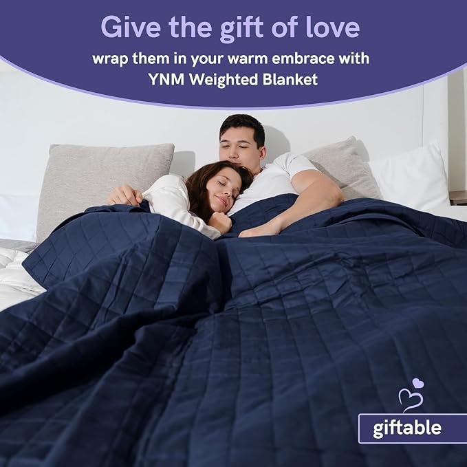 YnM 25lbs Weighted Blanket for Adults, Cotton Heavy Bed Throw Blanket - Image 8