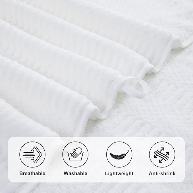 8 Piece Bath Towel Set-2 Oversized Bath Sheets, 2 Hand Towels, 4 - Image 9