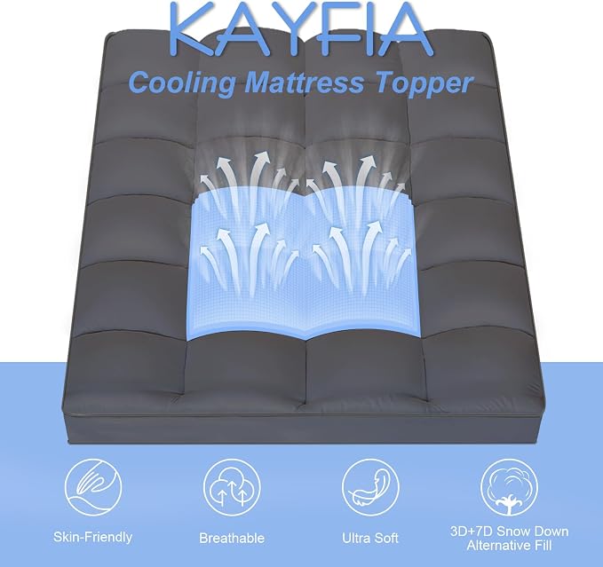Queen Mattress Topper, Extra Thick Mattress Pad Cover - Image 8