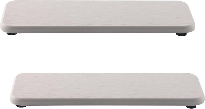 NiuYichee 2 Pcs Water Absorbing Stone Trays, Kitchen/Bathroom Sink Soap Dish by NiuYichee