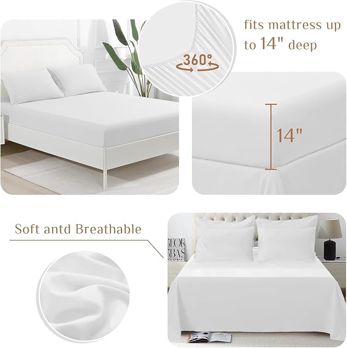 JOLLYVOGUE Twin Comforter Set, Ultra-Soft Bed in a Bag Twin Size 5 Pieces - Image 4