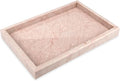 Marble Bathroom Vanity Tray, Natural Luxury Vanity Home Kitchen Bathroom Table by HESHIBI