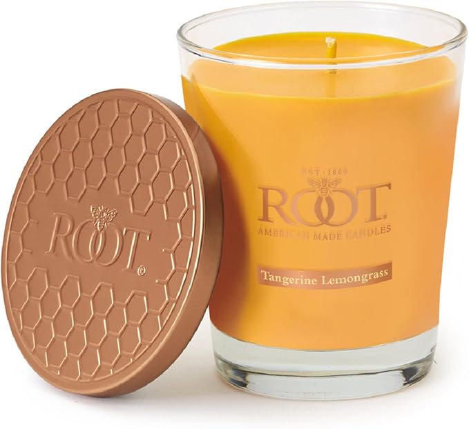 Root Candles Scented Candles Honeycomb Beeswax Blend Premium Handcrafted Candle by RootCandles