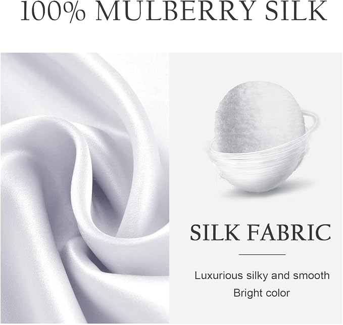 OLESILK Silk Body Pillowcase 20x54 Zippered: 100% Mulberry Silk - Image 2