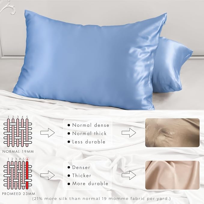 PROMEED 23 Momme Silk Pillowcase 2 Pack - Image 4