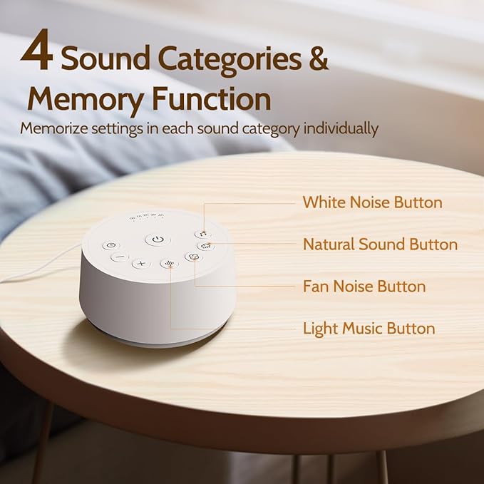Color Noise Sound Machines Sleep White Noise Machine - Image 3