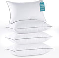 HUXMEYSON Pillows Standard Size Set of 4, Bed Pillows Set of 4, Down by HUXMEYSON