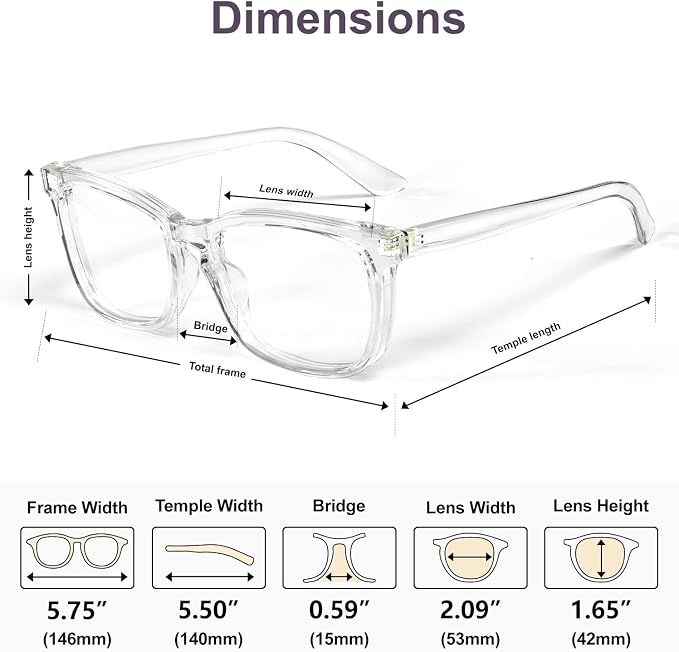 VISOONE Blue Light Blocking Glasses Square - Image 7