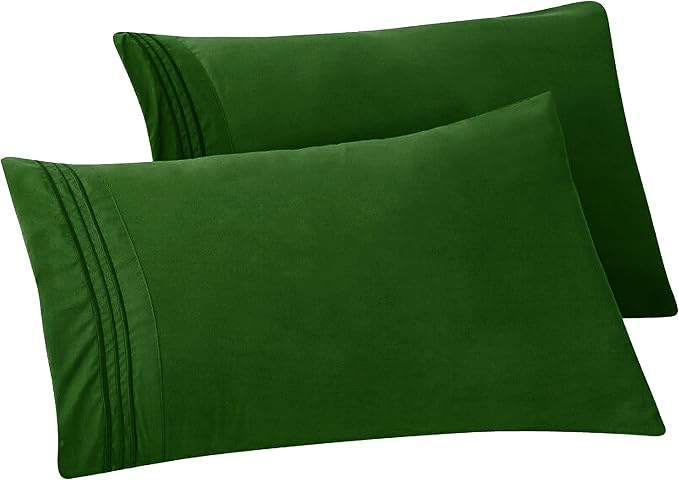 Elegant Comfort Solid Pillowcases 1500 Premium Hotel Quality Microfiber by ELEGANTCOMFORT