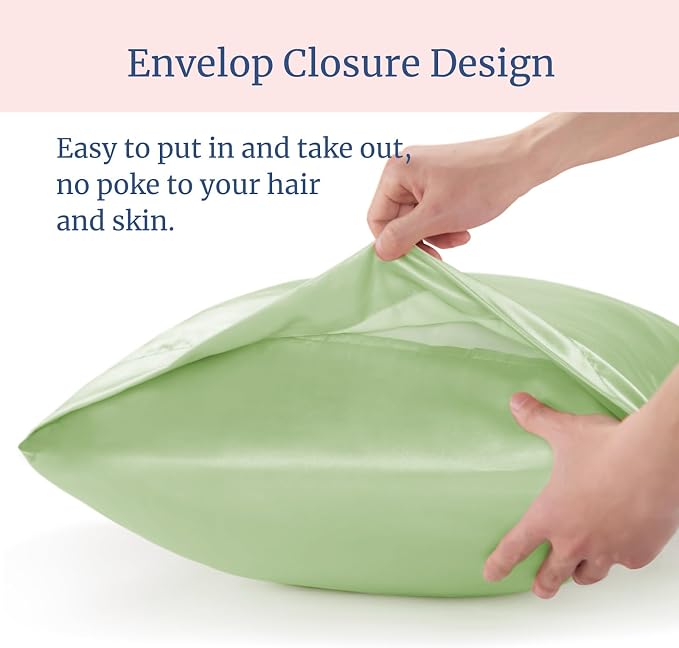 BEDELITE Satin Pillowcase for Hair and Skin, Super Soft Similar to Silk Pillow - Image 6