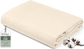 Royale Linens 100% Organic Cotton Full Flat Sheet Only by ROYALELINENS