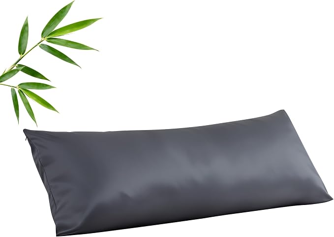 Body Cooling Pillow Case, Viscose Derived from Bamboo Long Pillow Protectors by ShunjieHome