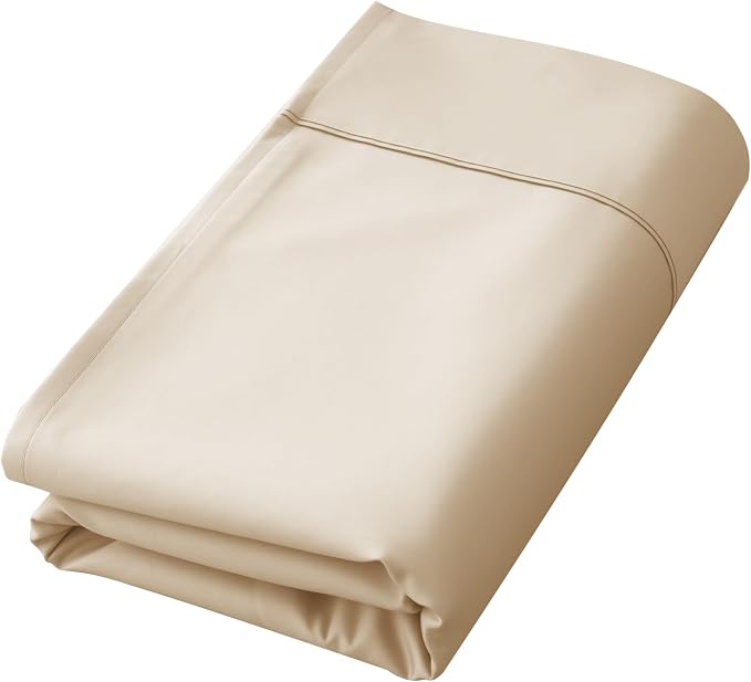 Cotton Flat Sheets Only, 600 TC 100% Cotton Flat Sheet Top Sheet Only, Twin by ShunjieHome