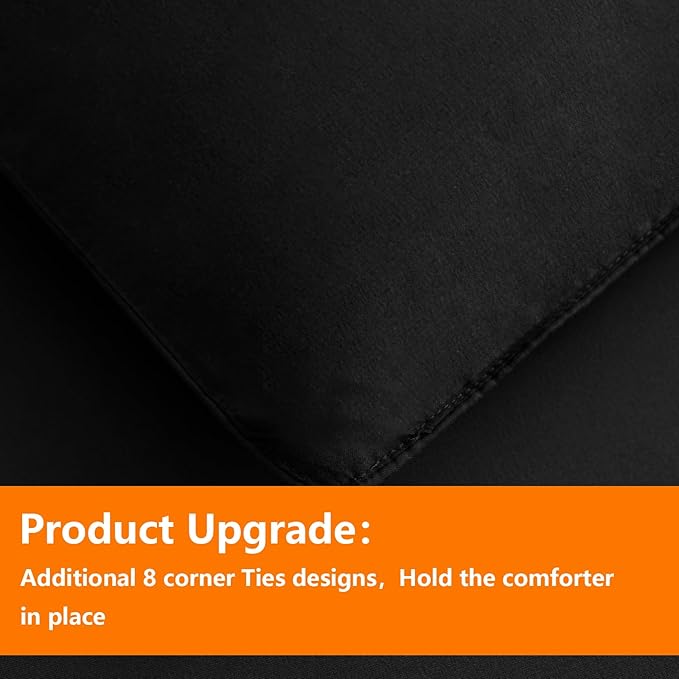 TAIMIT Black Full Size Comforter Set - Image 5