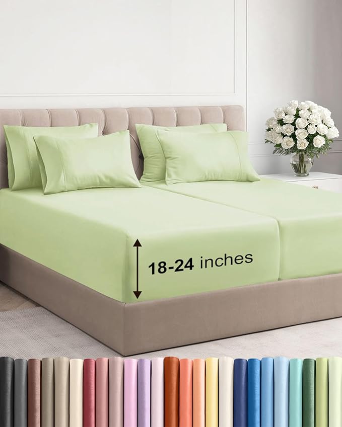 Extra Deep Split King Sheet Set by CGKUnlimited