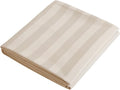 Flat Sheet Only Full Size, 400 TC 100% Egyptian Cotton Flat Sheet Striped by ShunjieHome