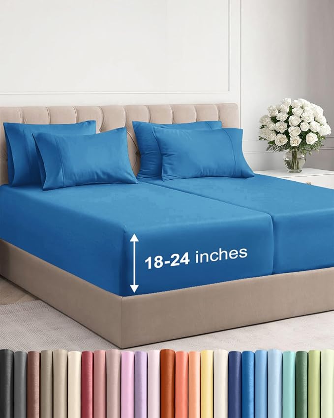 Extra Deep Split King Sheet Set by CGKUnlimited