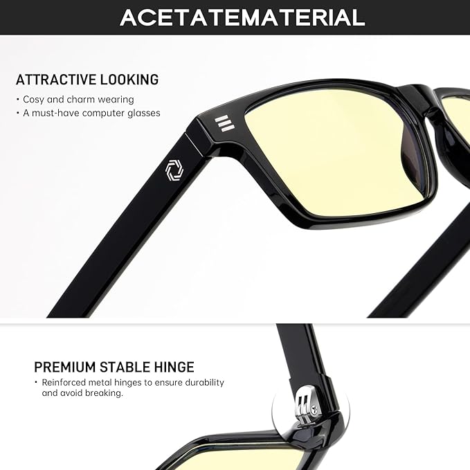 ANYLUV Blue Light Glasses Men Woman, Eye Strain Relief Eye Protection - Image 3