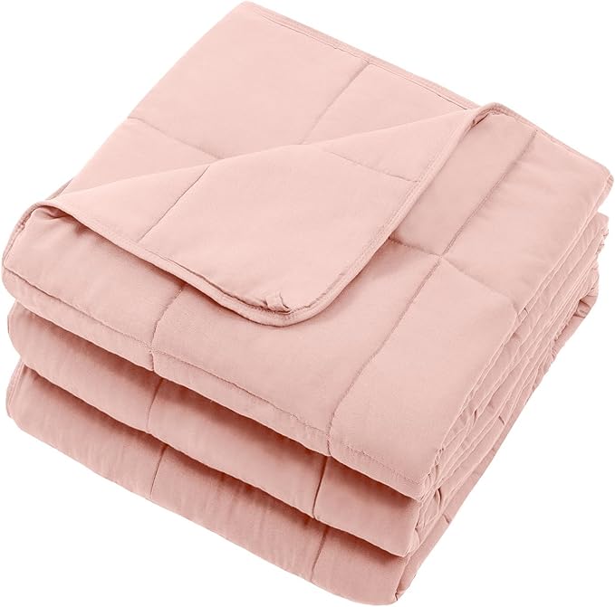 Pink Weighted Blanket for Adults 20lbs, King Size Cooling Heavy Throw Blanket - Image 7