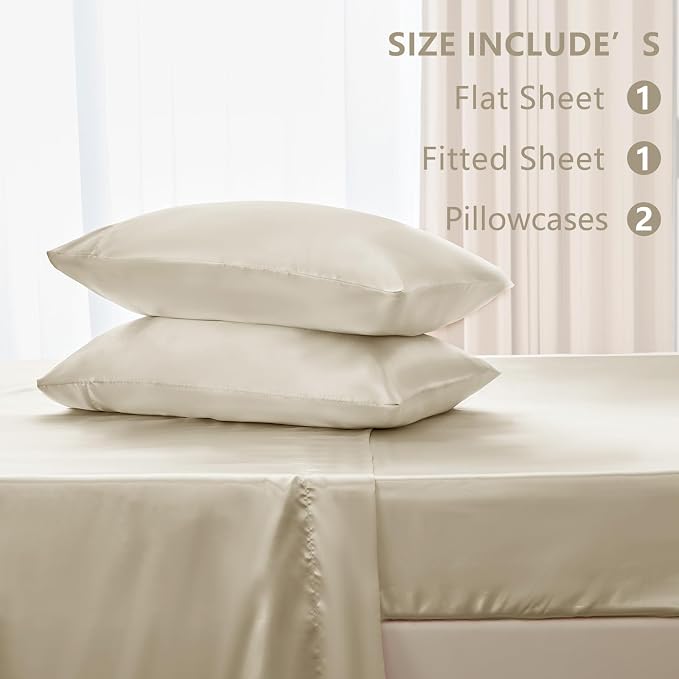 CozyLux Satin Sheets Full Size Sheets - Image 6