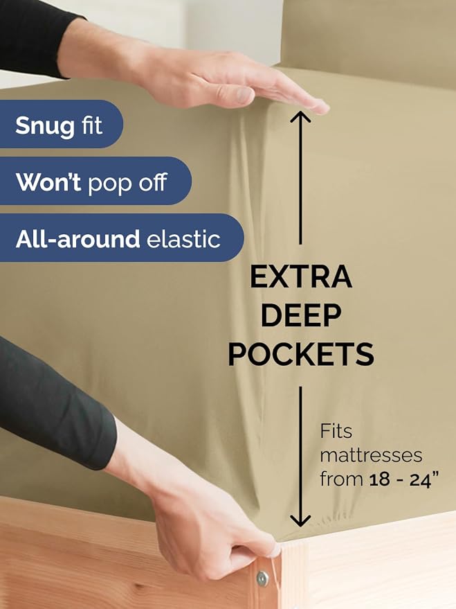 Extra Deep Split King Fitted Sheet - Image 2