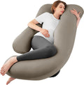Sasttie Pregnancy Pillows for Sleeping, Jumbo U Shaped Cooling Full Body Pillow by SASTTIE