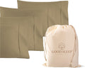 1000 TC Taupe Standard Pillowcases Set of 4 100% Egyptian Cotton Pillow Cases by GoodSleepBedding