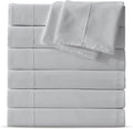 Maple&Stone King Flat Sheet 6 Pack, Premium Soft & Breathable, Brushed by MapleStone