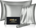 Silk Pillowcase 2 Pack, Natural Mulberry Silk Pillow Cases, Anti Acne Silk by HOME